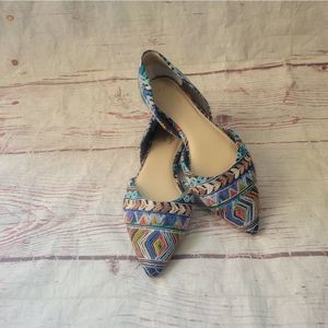 Embroidered Multicolor Seychelles Flats Size 8.5